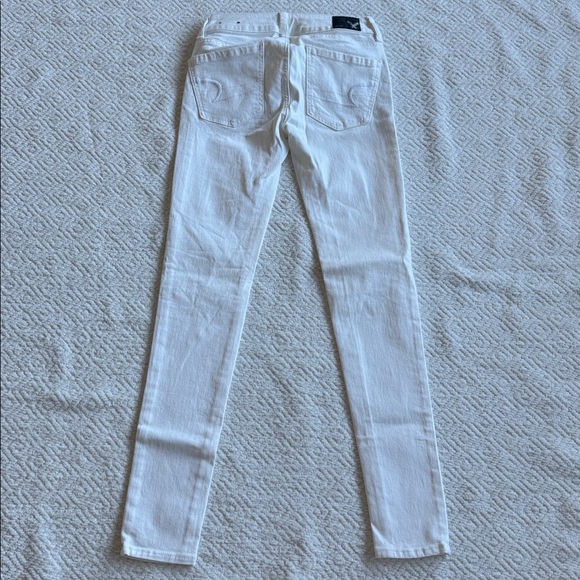 NWT American Eagle Women's White skinny  Jeans Super Super Stretch Sz 0 - Picture 7 of 7
